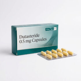 Avosteride 0.5mg dutasteride capsules pack for hair loss treatment