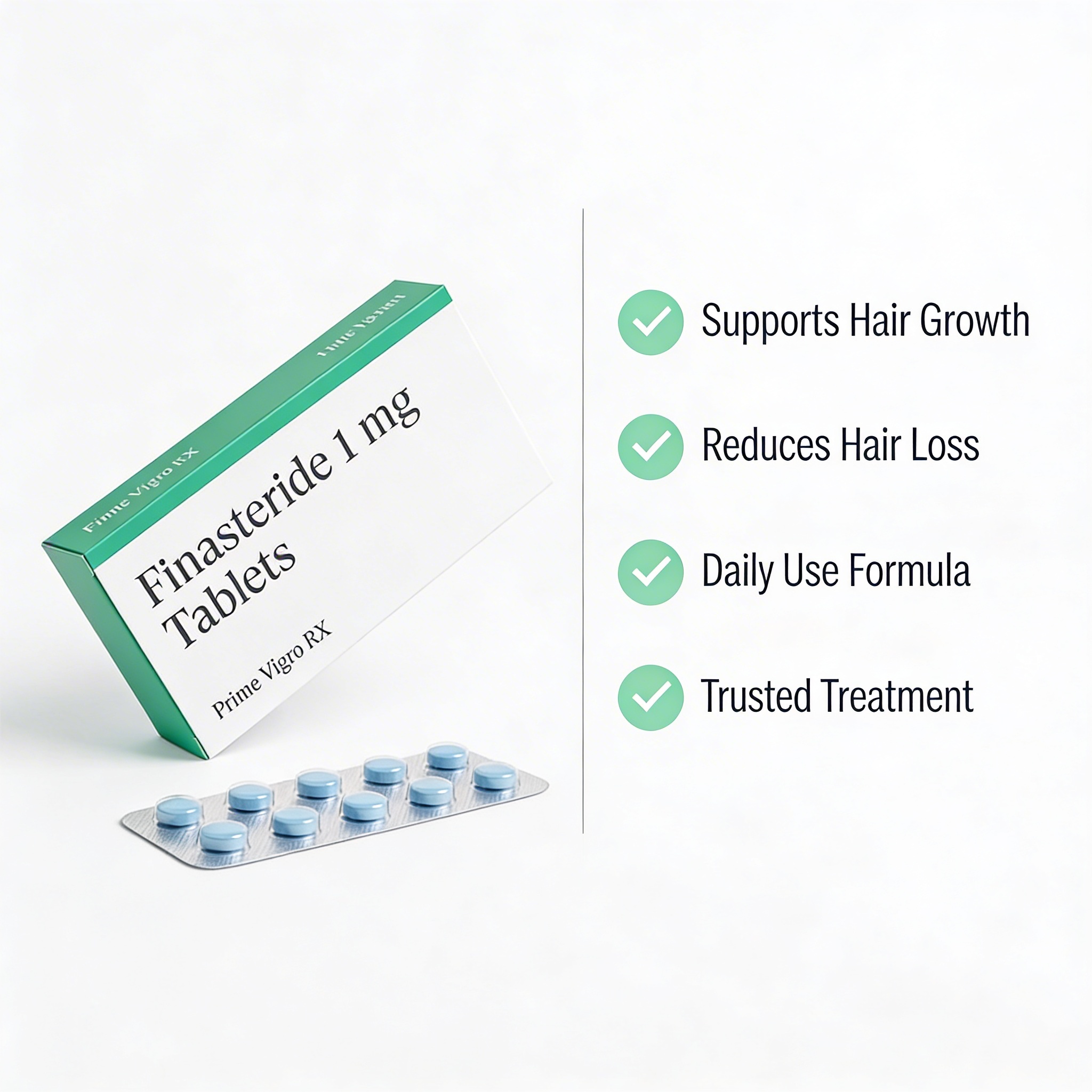 Finasteride 1mg benefits for hair regrowth and DHT blocking
