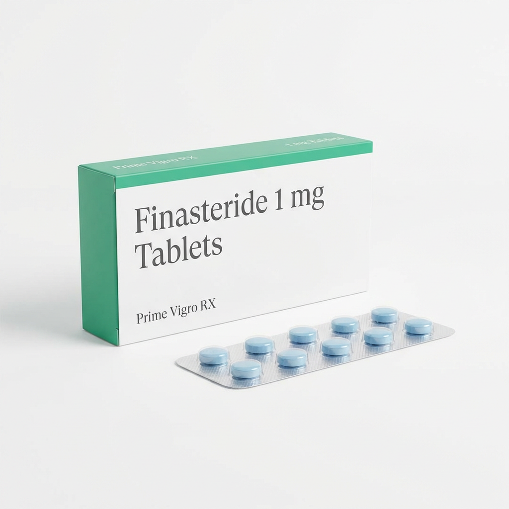 Finasteride 1mg tablets pack for hair loss treatment